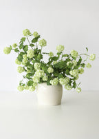 SAVE - Green Cream Artificial Snowball Flowers - 24"
