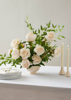 Beige Real Touch Duchess Rose Fake Flower - 20"