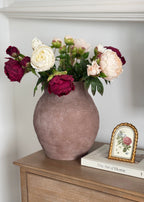 Plum Fuchsia Real Touch Peony - 27"