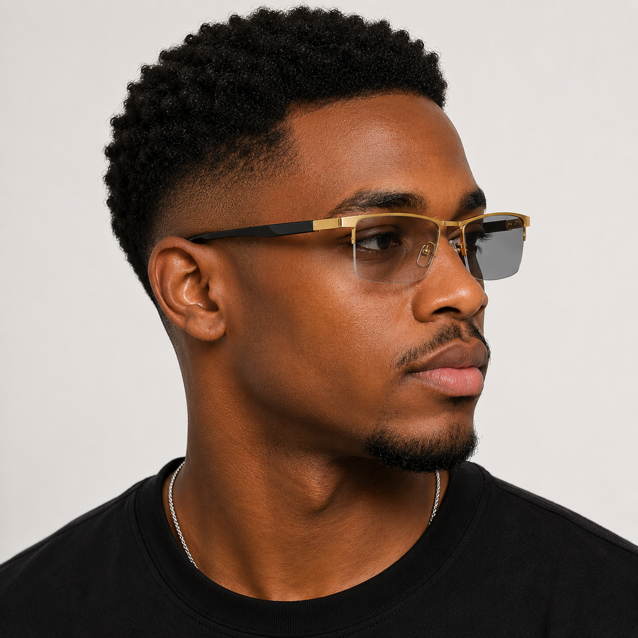 Gold Smart Glasses with Blue Light Filter