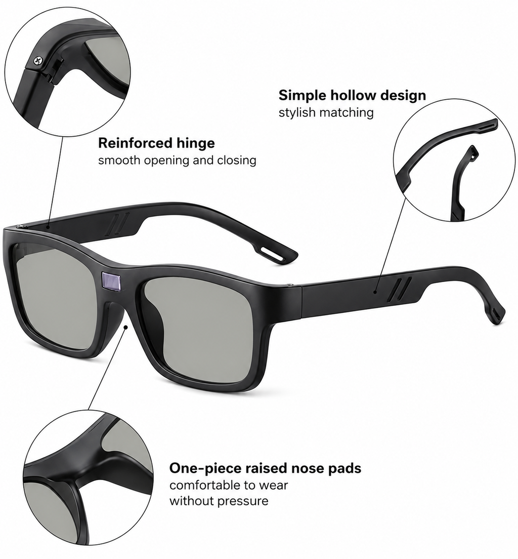 Smart Photochromic Glasses with Fast Color Change.