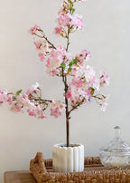 Pink Artificial Cherry Blossom Tree Potted Arrangement - 30"