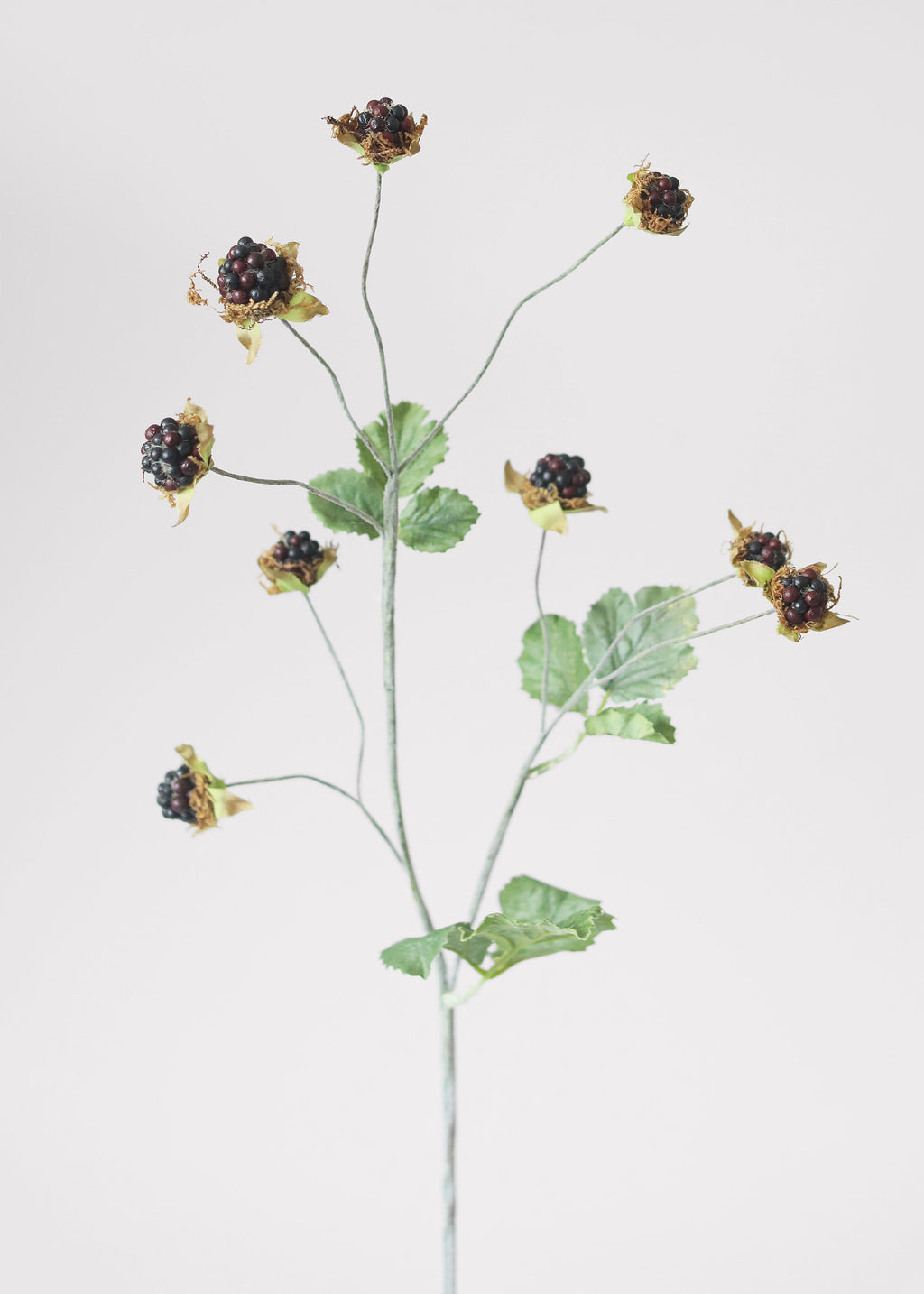 Plum Artificial Wild Raspberry Berries - 27"