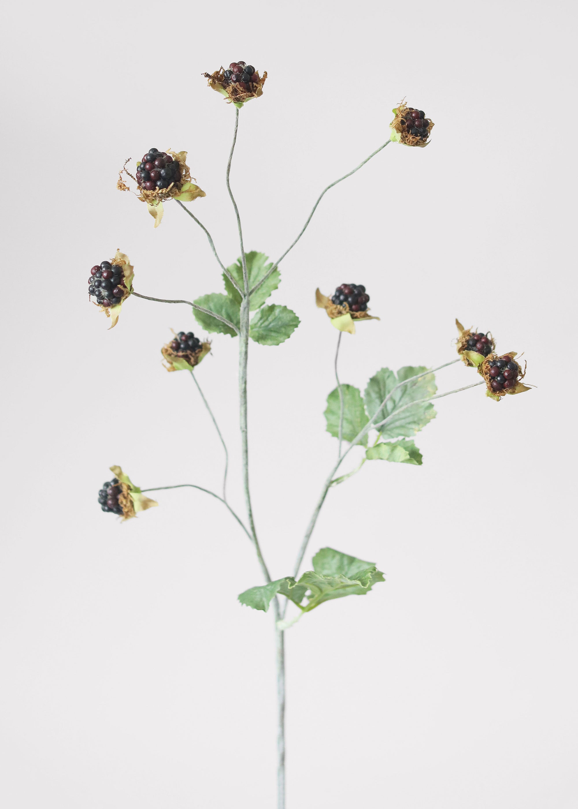 Plum Artificial Wild Raspberry Berries - 27"