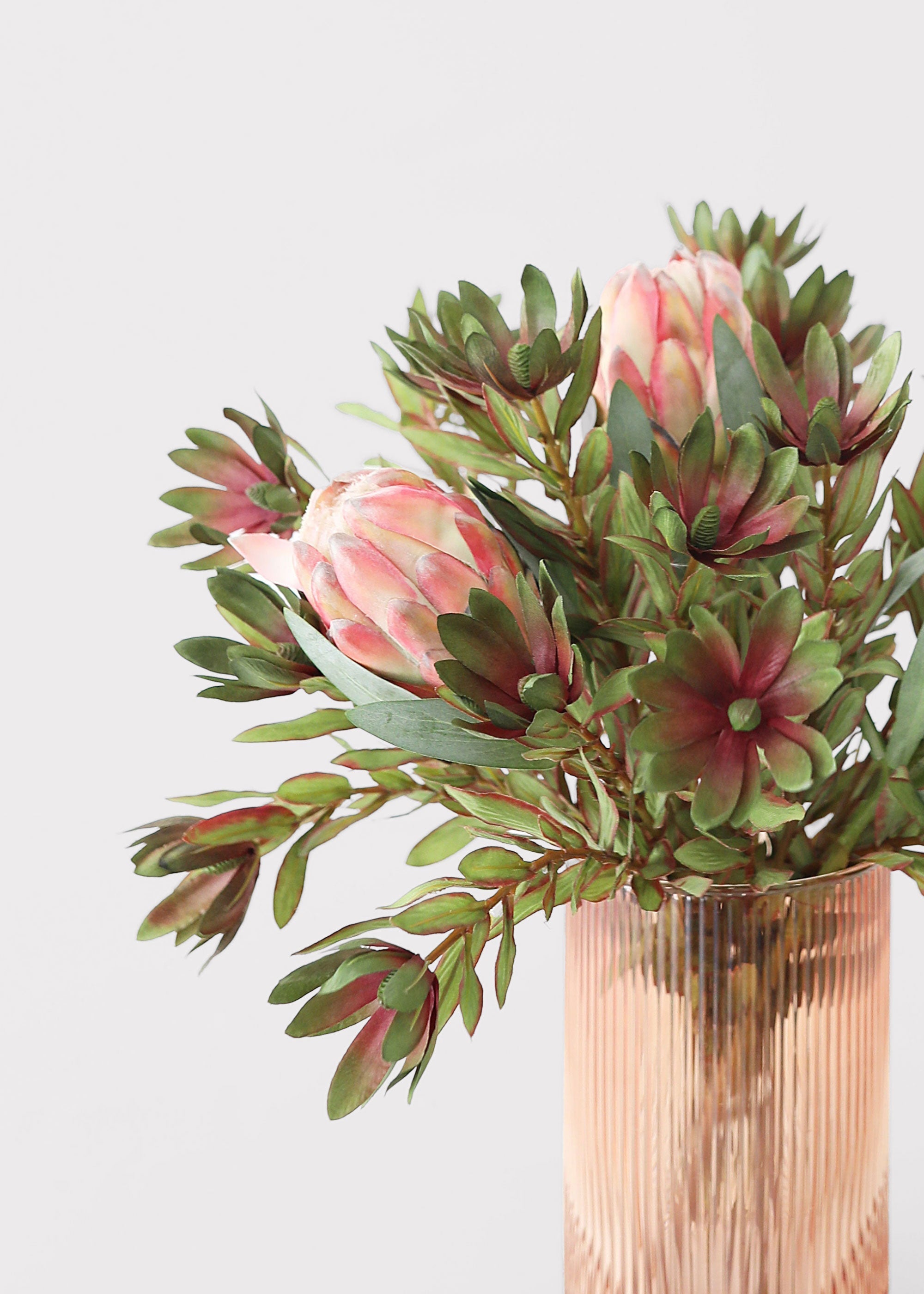 Green Artificial Wild Protea Foliage - 26.25"