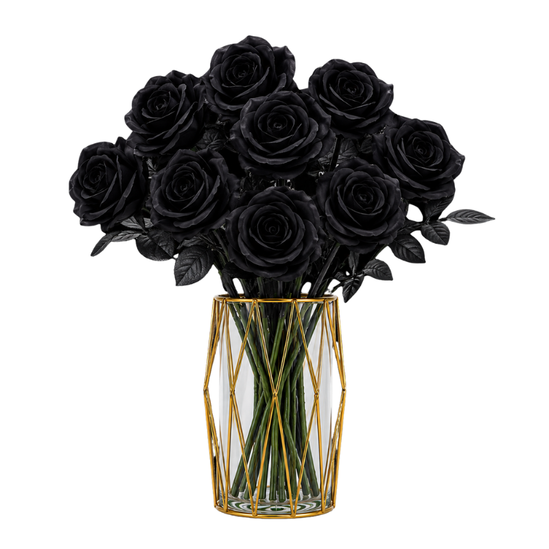 Luxe Midnight Black Roses