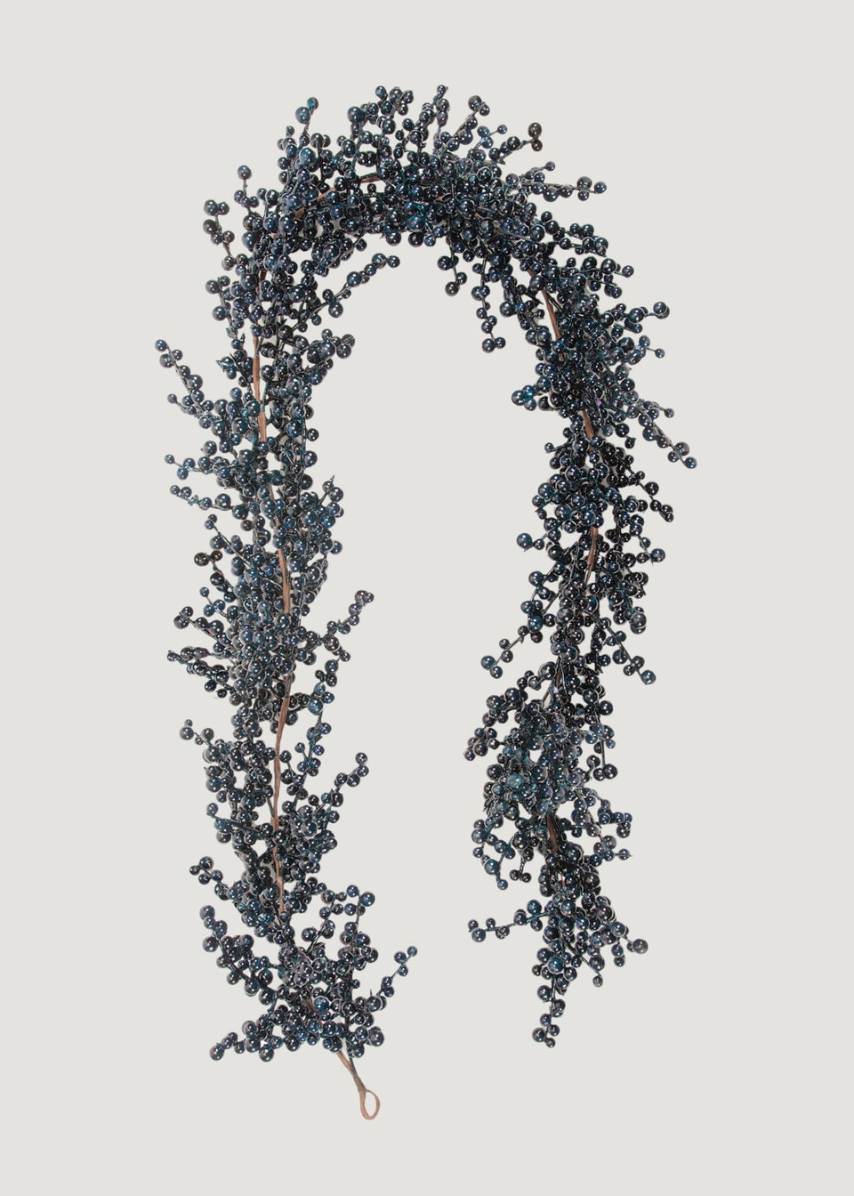 Burst of Blue Holiday Berry Garland - 72"