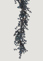 Burst of Blue Holiday Berry Garland - 72"