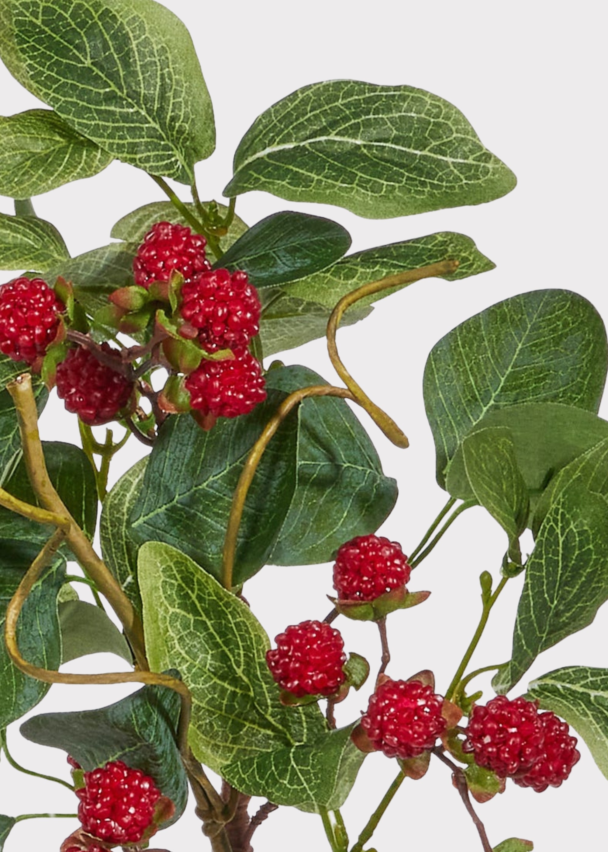 Fake Berries Red Raspberry Pick - 16"