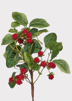 Fake Berries Red Raspberry Pick - 16"