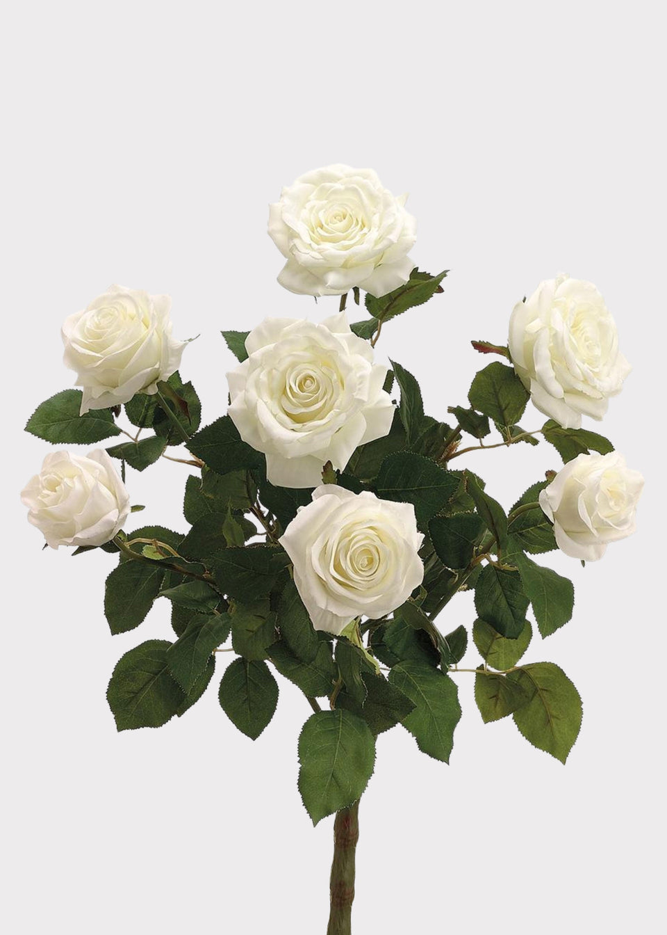 Cream Fake Confetti Rose Flower Bush - 21.5"