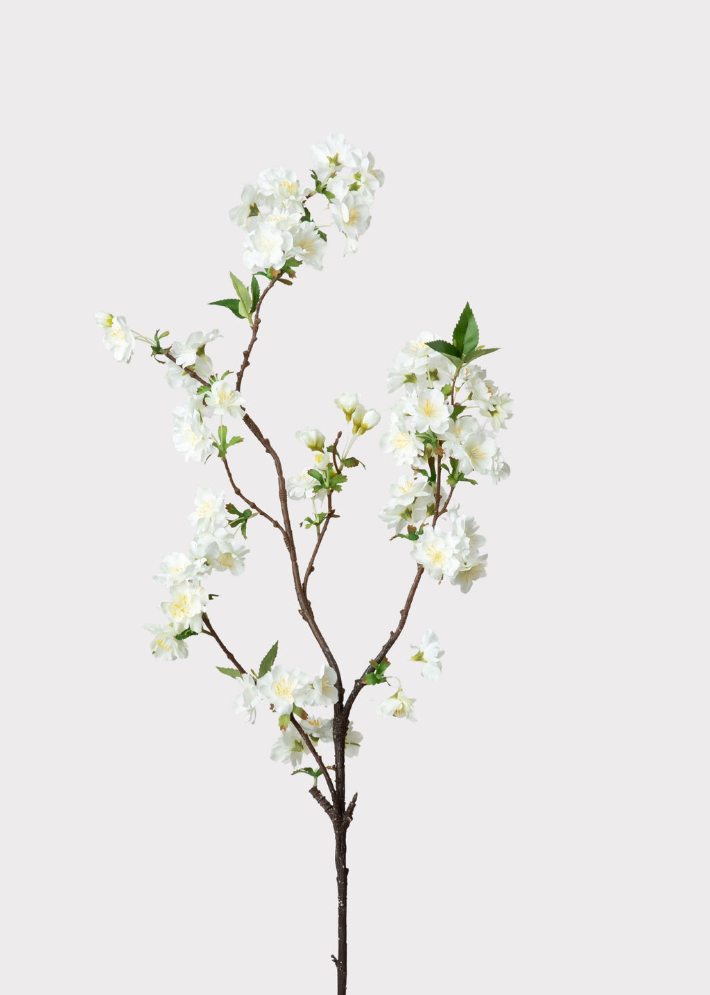 Cream White Artificial Cherry Blossom Branch - 36"