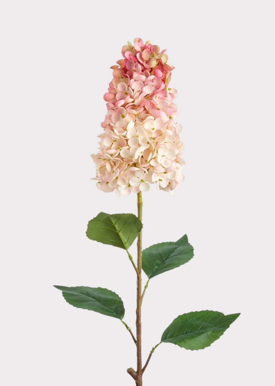 Peach Pink Artificial Cone Hydrangea Flower - 28"