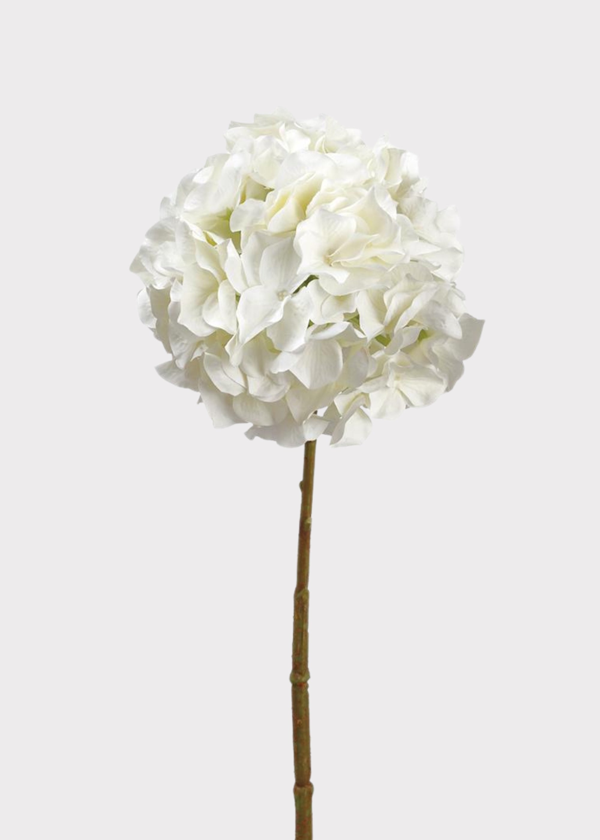 Artificial Hydrangea Blooming Flower in White - 21"