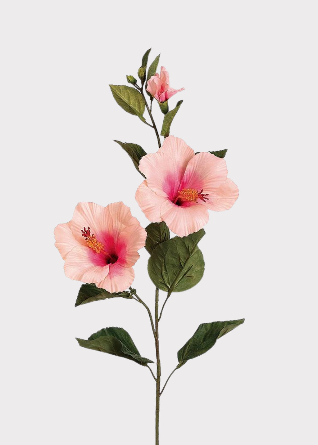 Artificial Hibiscus Tropical Flowers in Pink - 31"