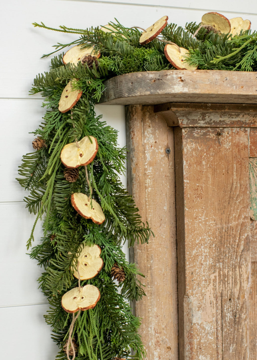 Artificial Holiday Fruit Red Apple Slice Garland - 60"