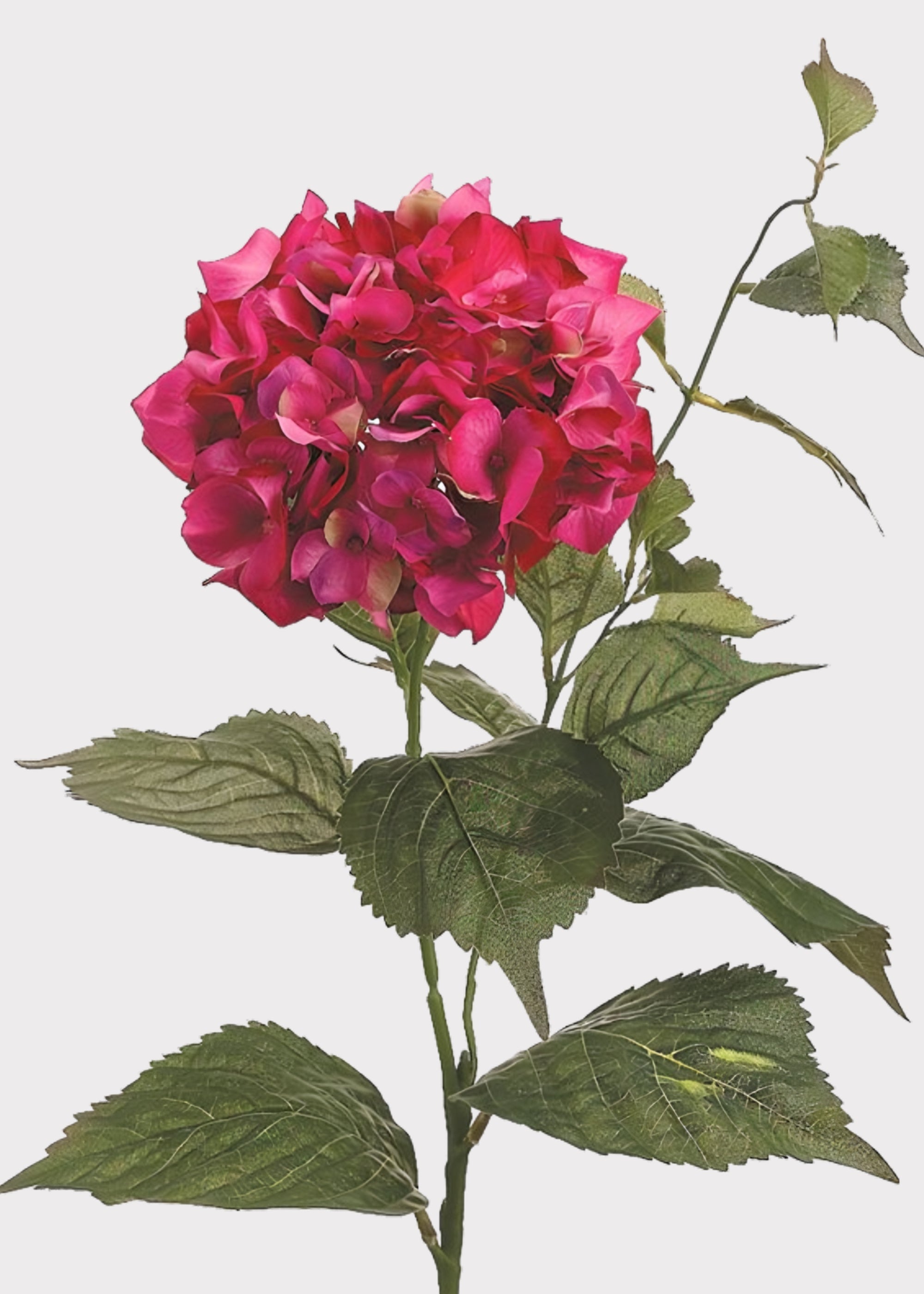 Fuchsia Pink Artificial Hydrangea Flower - 34"