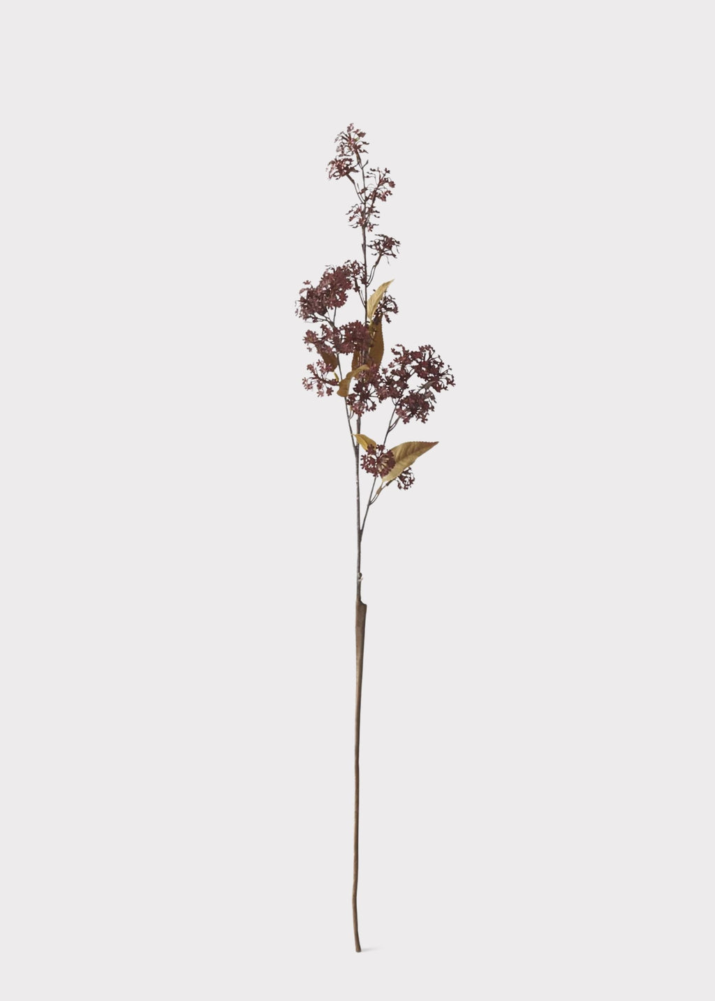 Artificial Elderberry Branch in Fall Burgundy - 35"