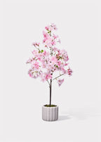 Pink Artificial Cherry Blossom Tree Potted Arrangement - 30"
