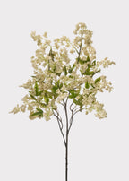 Cream Artificial Wild Plum Berry Branch - 43"