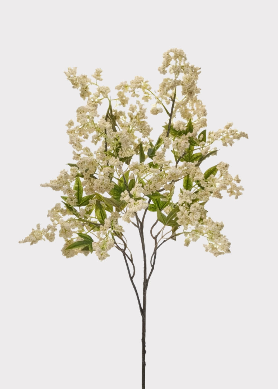 Cream Artificial Wild Plum Berry Branch - 43"