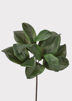 UV Treated Indoor/Outdoor Artificial Magnolia Leaf Spray - 16"