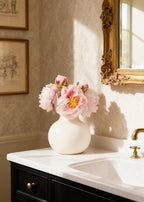 Pink Peony Faux Flower Bundle of Peonies - 21"