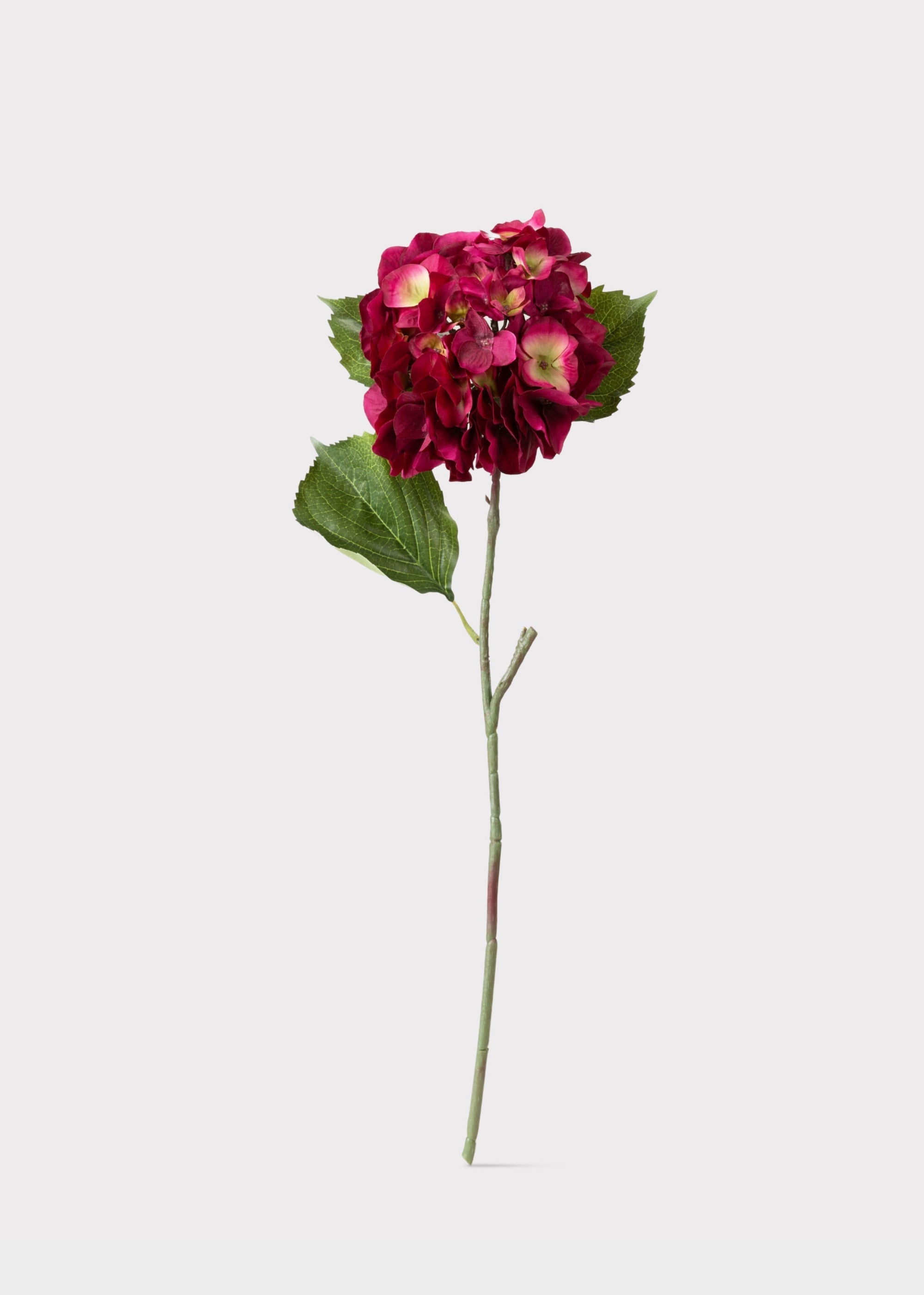 Deep Pink Fake Blooming Hydrangea Flower - 23"