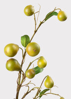 Faux Pear Fruit Branch - 39"