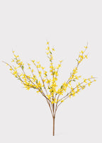 Yellow Artificial Forsythia Branch Bush - 30"