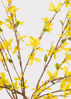 Yellow Artificial Forsythia Branch Bush - 30"
