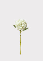 Cream White Hydrangea Real Touch Fake Flower - 18.5"