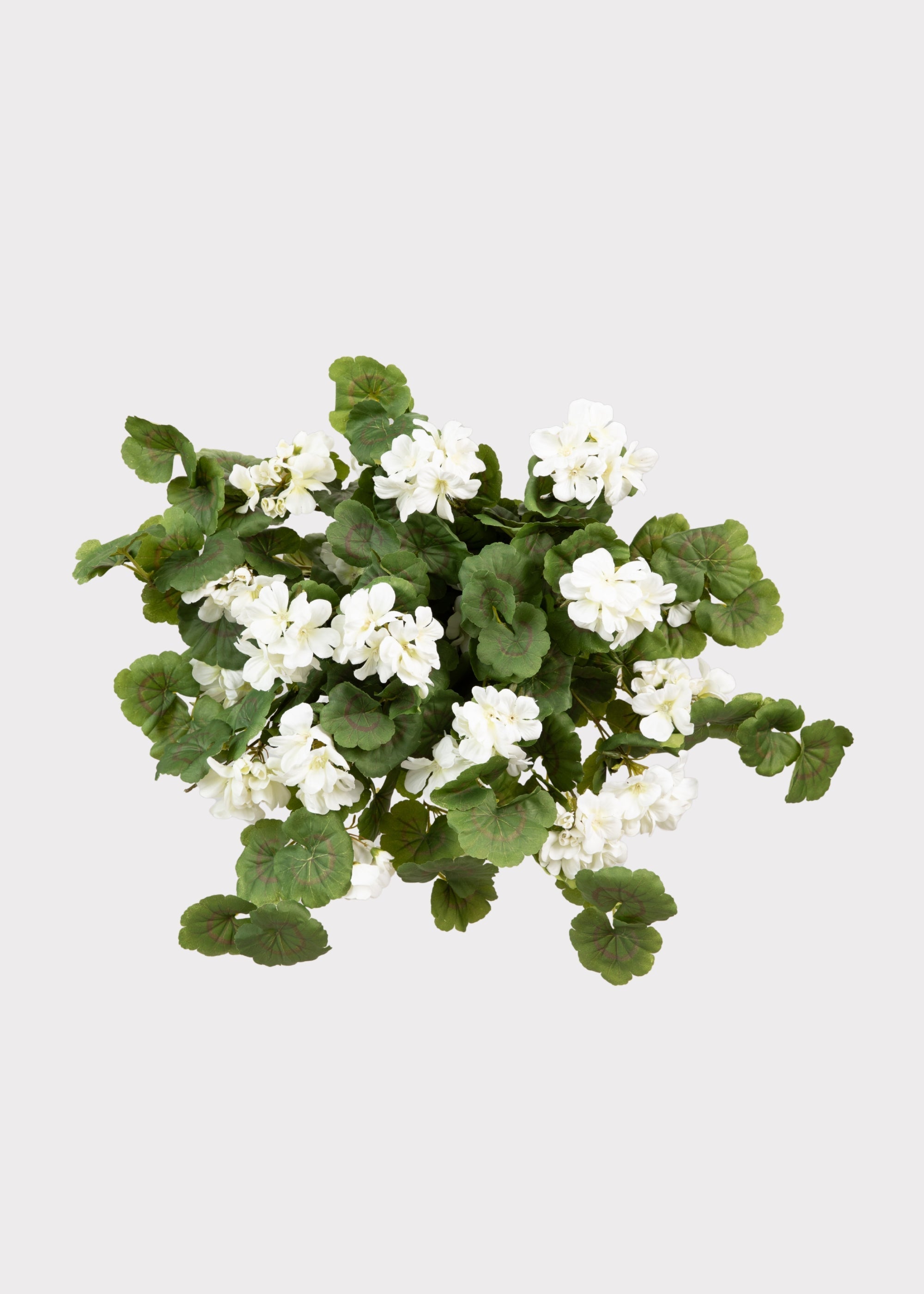 UV Treated Geranium Hanging Bush Outdoor Fake Plants - 27"