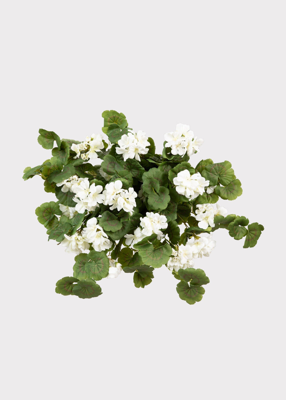 UV Treated Geranium Hanging Bush Outdoor Fake Plants - 27"