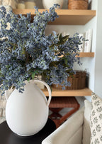 Artificial Wild Plum Berry Branch in Blue - 43"