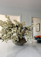 Cream Artificial Wild Plum Berry Branch - 43"
