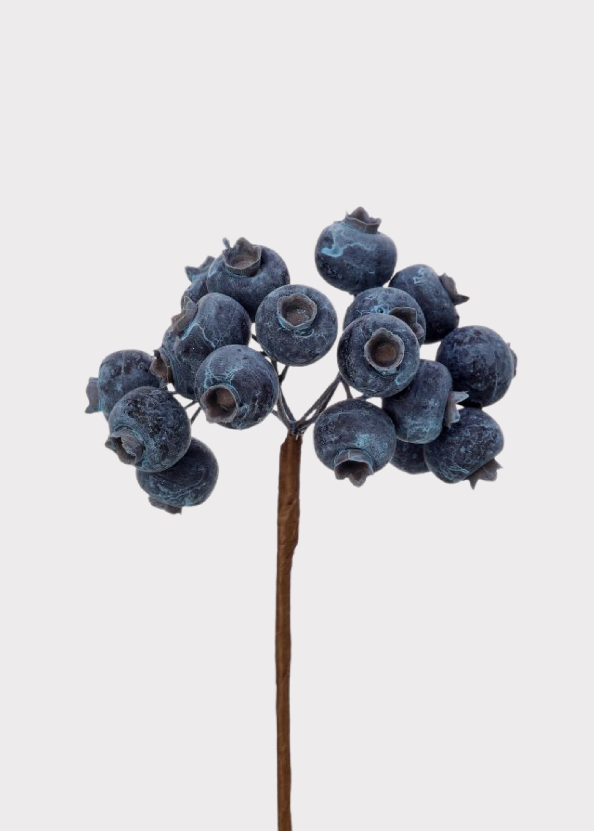 Waterproof Artificial Holiday Berry Pick in Blue - 9"