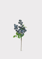 Artificial Berries Rose Hip Berry Pod Pick in Blue - 14"