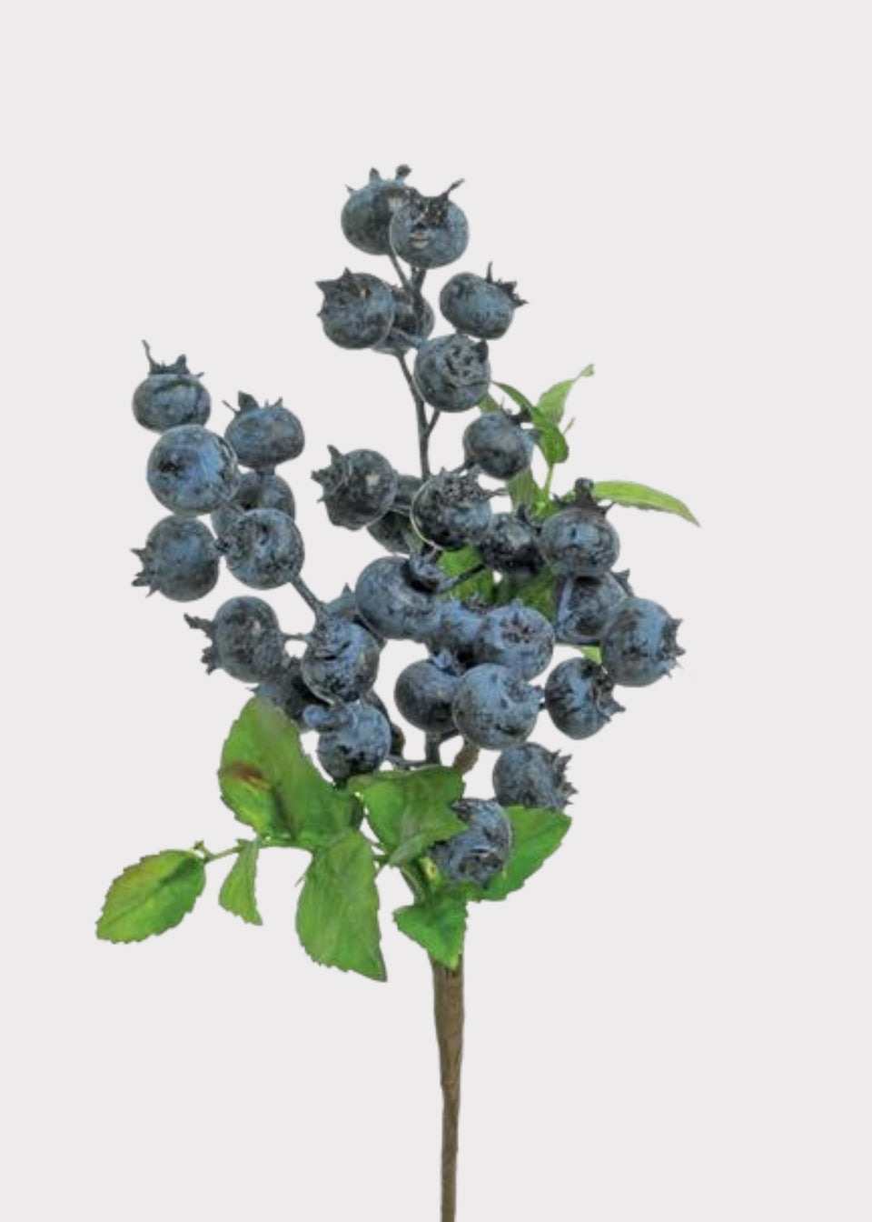 Artificial Berries Rose Hip Berry Pod Pick in Blue - 14"