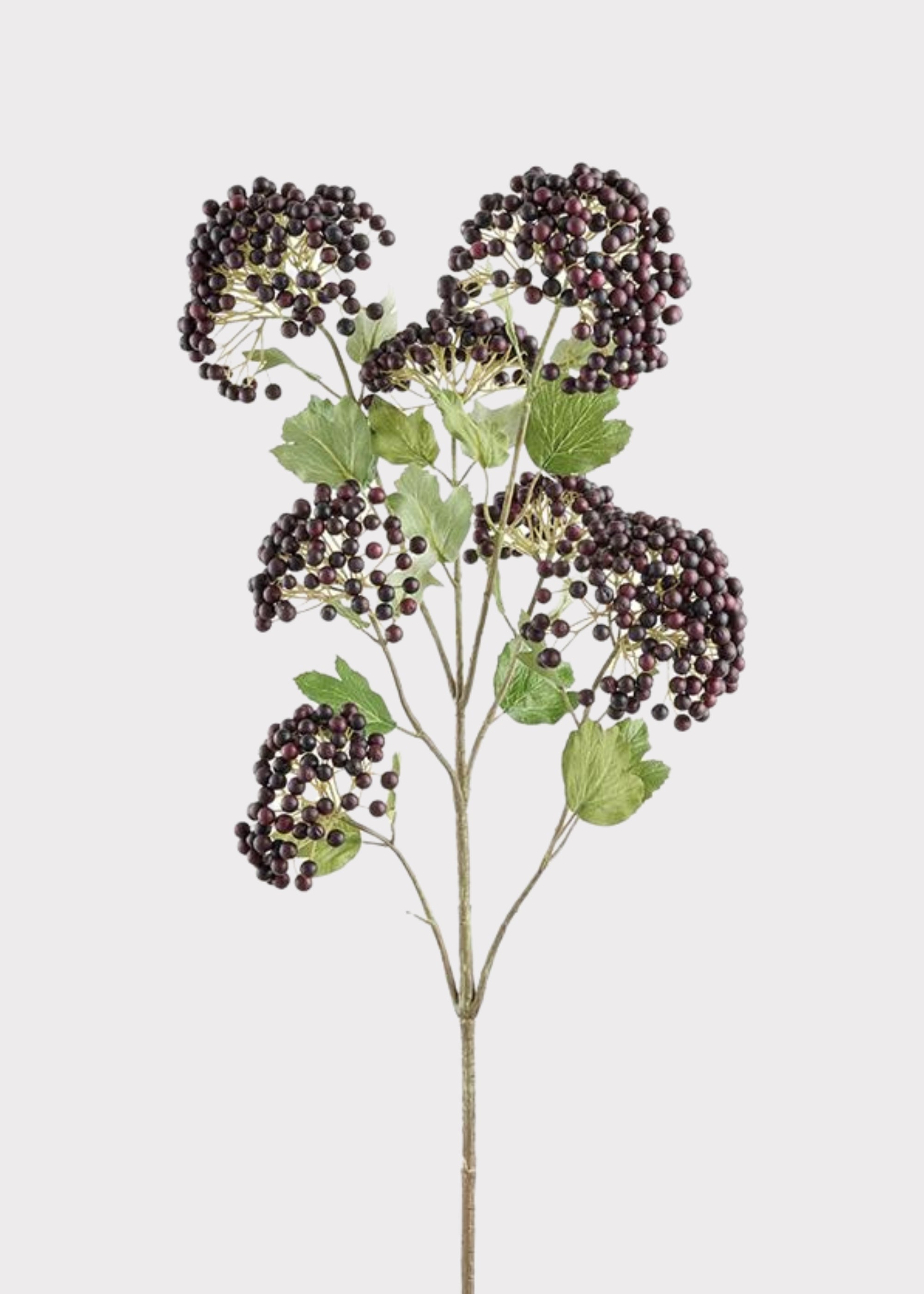 Burgundy Artificial Berry Cluster Branch - 39.5"