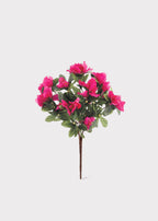Artificial Azalea Flower Bush in Fuchsia - 13"
