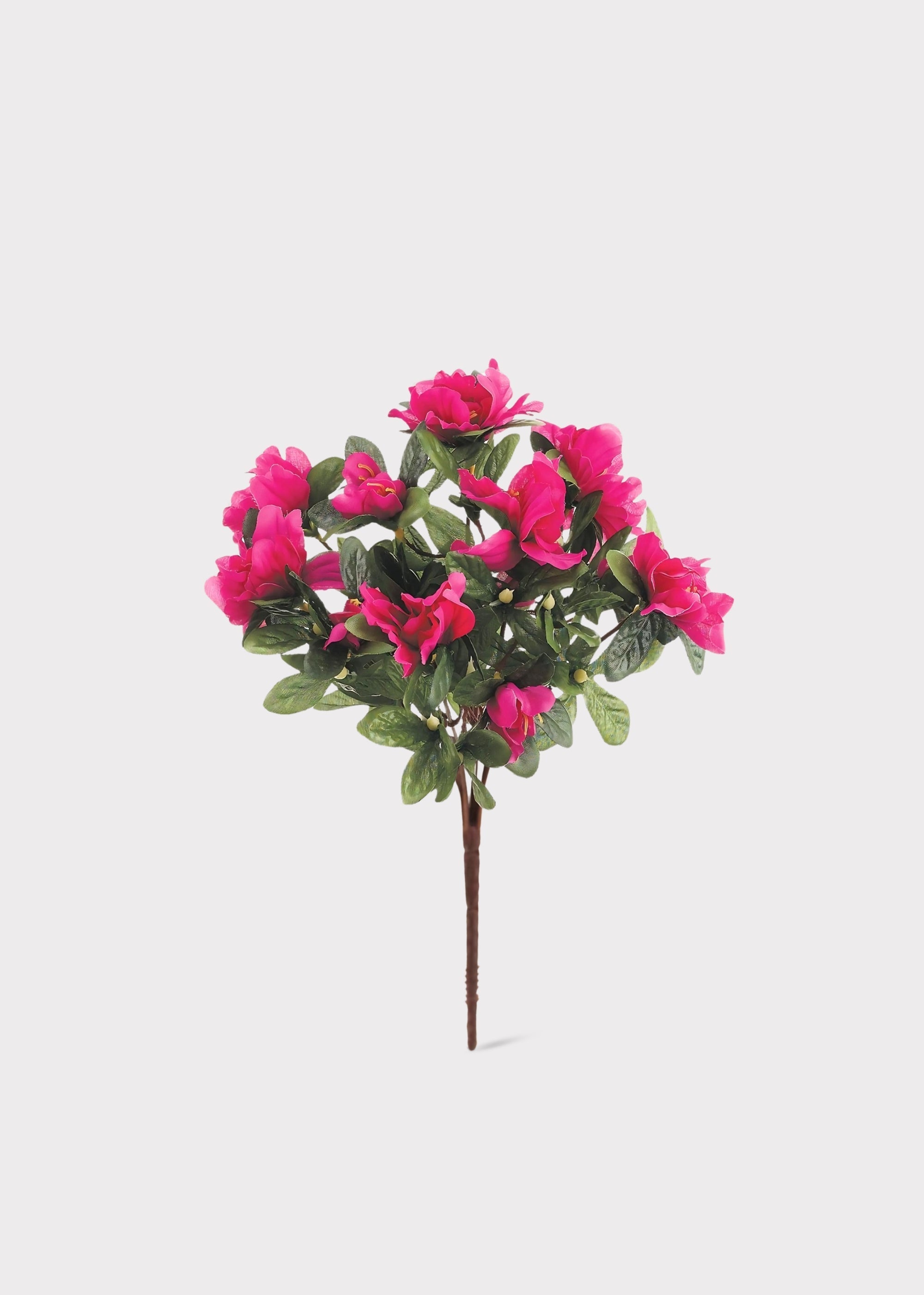 Artificial Azalea Flower Bush in Fuchsia - 13"