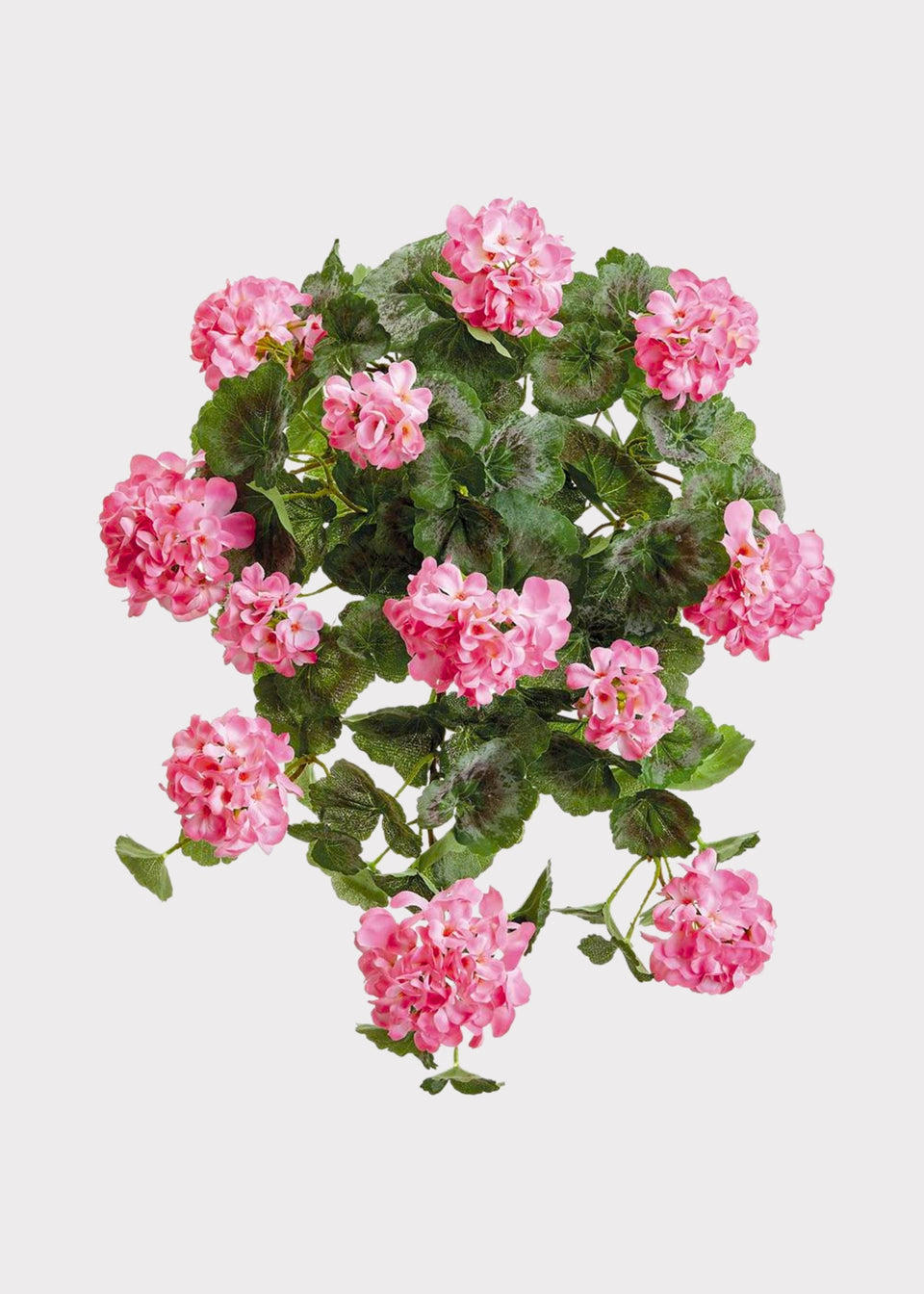 Pink Fake Geranium Indoor/Outdoor Water Resistant Bush - 22"