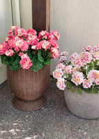 Fake Geranium Indoor/Outdoor Water Resistant Bush in Pink - 19"