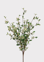 Fake Blooming Wild Petunia Flower Bush in Cream - 30"