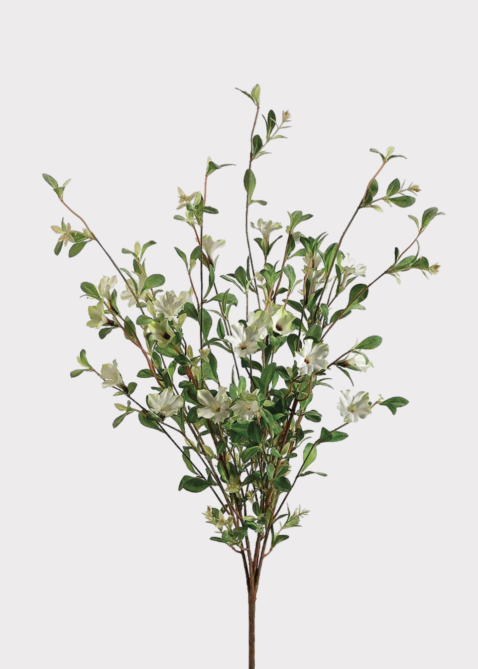 Fake Blooming Wild Petunia Flower Bush in Cream - 30"