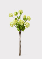 Honeydew Green Snowball Fake Flower Bundle - 31"