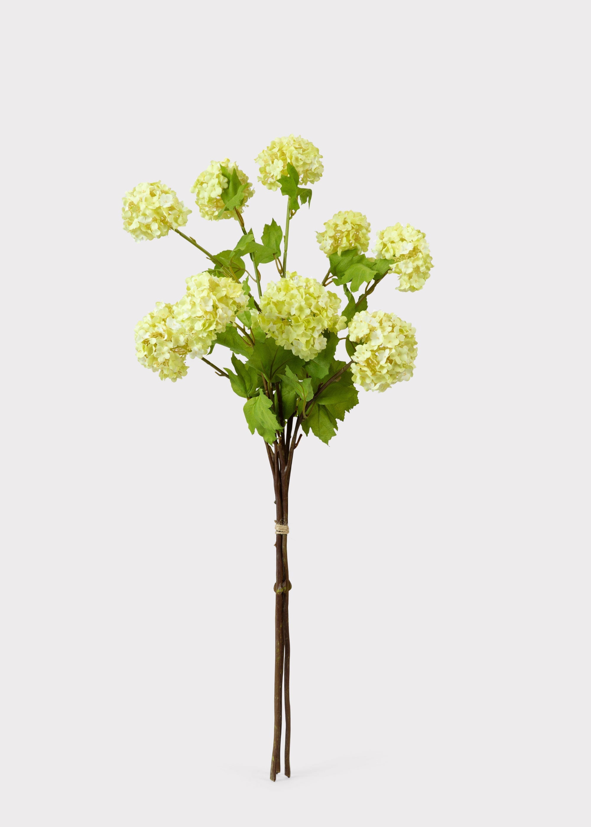 Honeydew Green Snowball Fake Flower Bundle - 31"