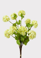 Honeydew Green Snowball Fake Flower Bundle - 31"