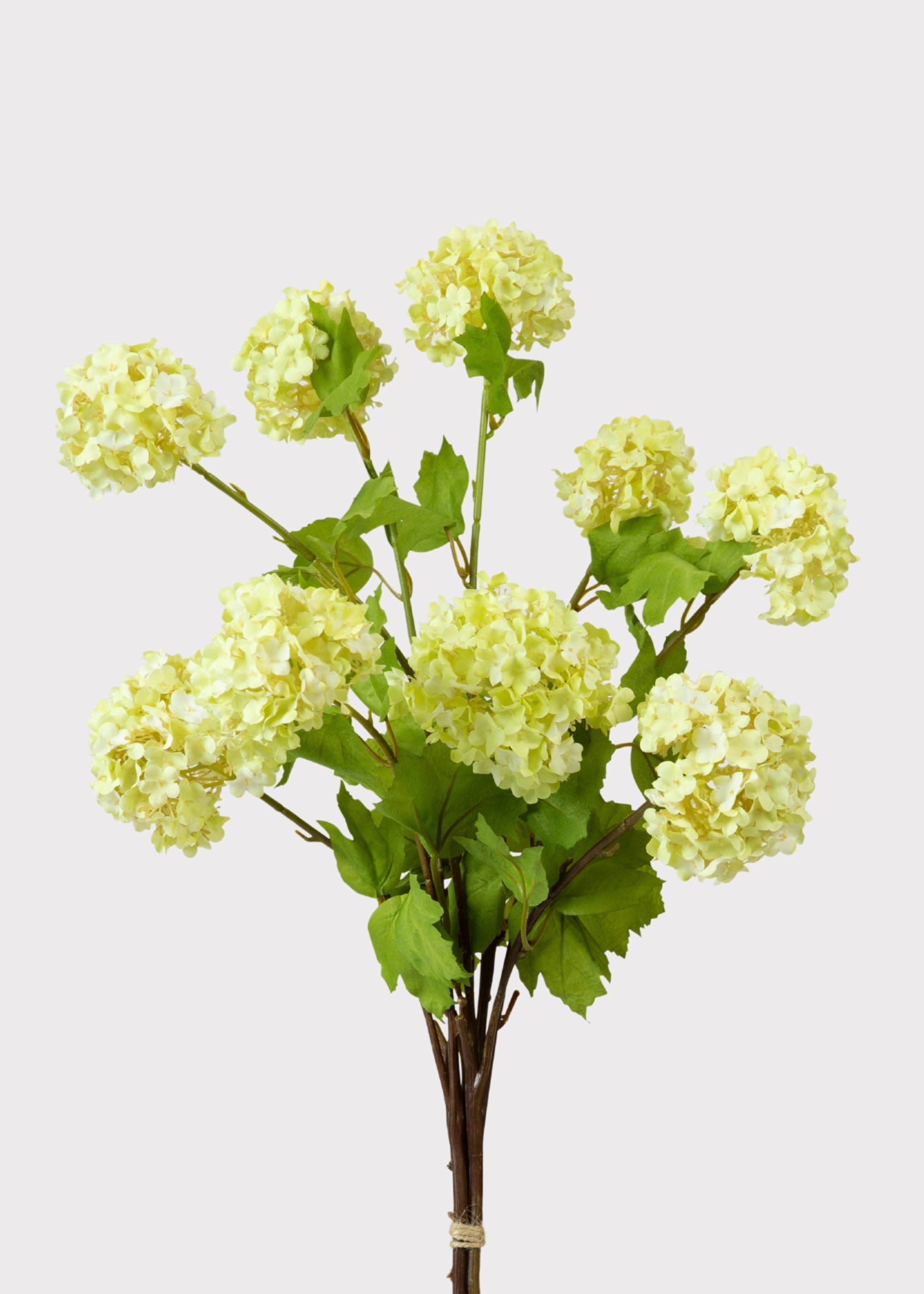 Honeydew Green Snowball Fake Flower Bundle - 31"